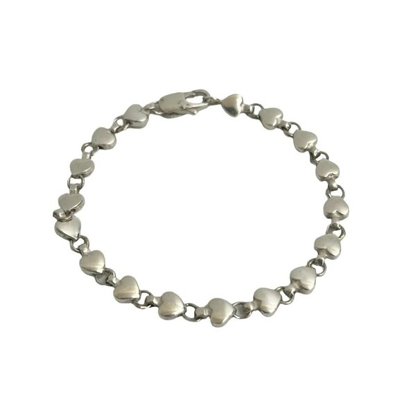 TIFFANY Silver Heart Charm Bracelet - Picture 4 of 6